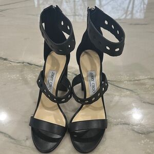 Jimmy Choo Black Strappy Heels